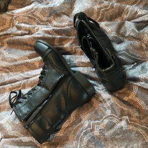 Black Combat Boots